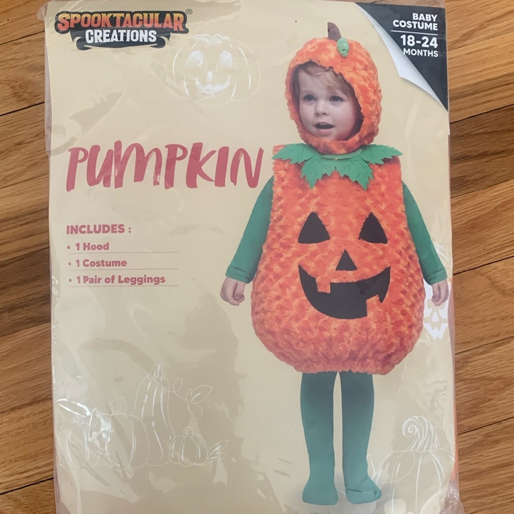 Toddler pumpkin costume